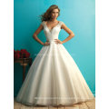 2016 Imperio V-Line Cap manga nupcial vestido de novia vestido de novia